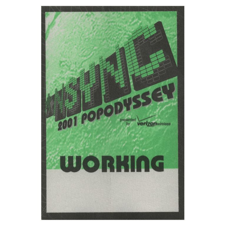 NSYNC 2001 Pop Odyssey Concert Tour Working Backstage Pass