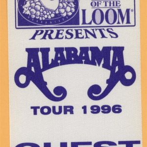 Alabama 1996 Concert Tour GUEST Backstage Pass