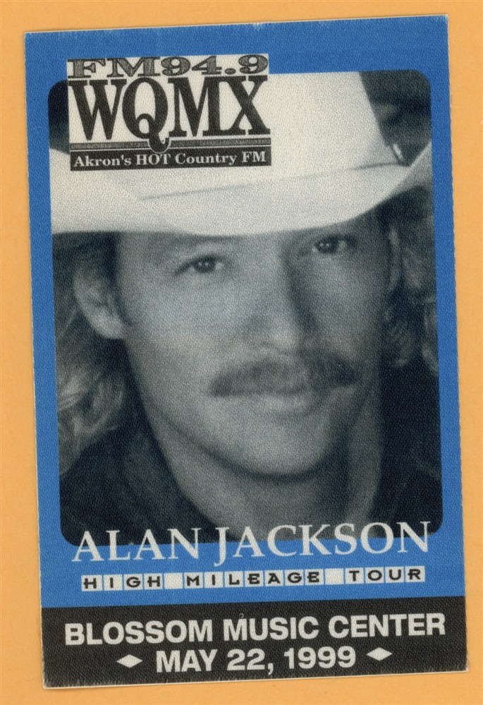 Alan Jackson 1999 Concert Tour VIP Backstage Pass