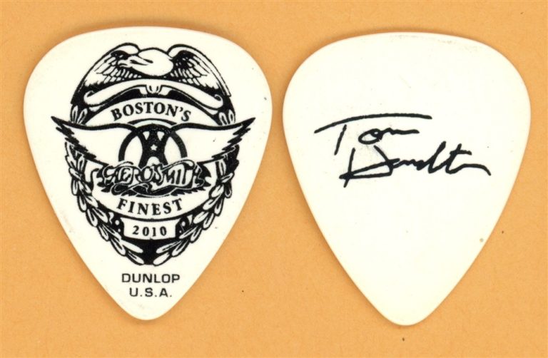 Aerosmith Tom Hamilton Vintage Guitar Pick - 2010 Boston's Finest Tour