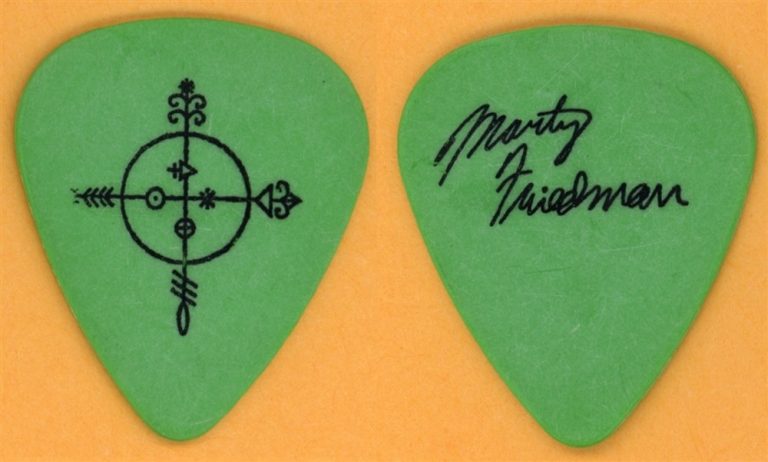 Megadeth Marty Friedman Vintage Guitar Pick - 1997 Cryptic Writings Tour
