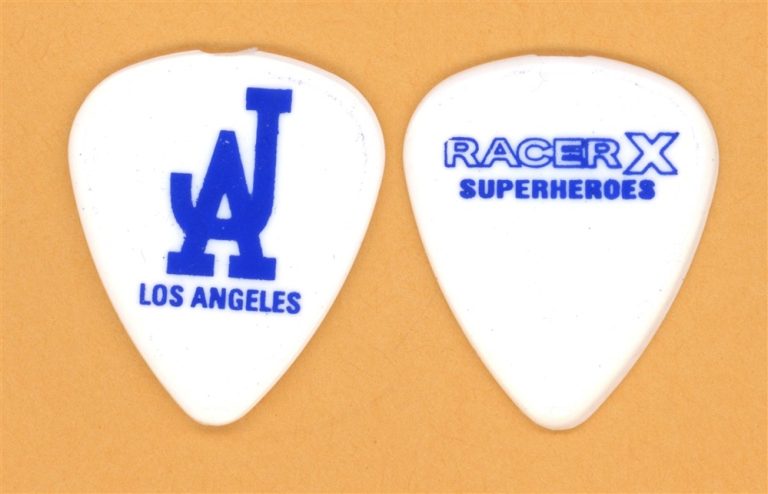Racer X Juan Alderete Vintage Guitar Pick - 2001 Superheroes Tour