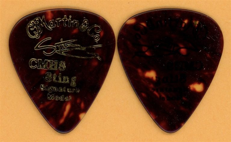 The Police Sting Martin Series CMHS Vintage Guitar Pick - 1999 Tour