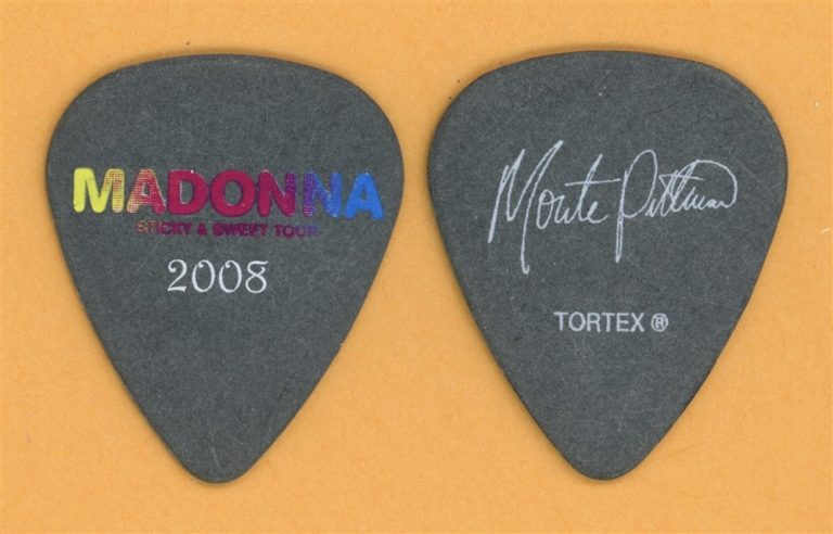 Madonna Monte Pittman Vintage Guitar Pick - 2008 Hard Candy Tour