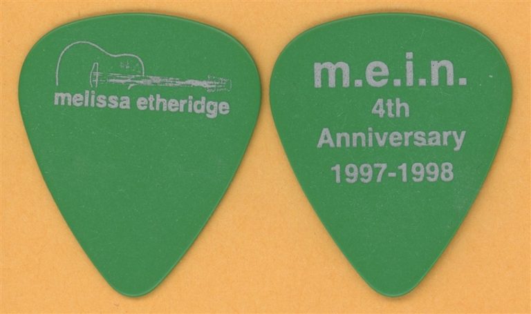Melissa Etheridge Vintage Guitar Pick - 1994 M.E.I.N 4th Anniversary Tour