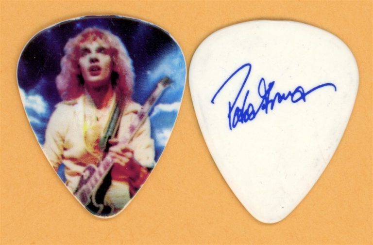 Peter Frampton Blue Sig Vintage Guitar Pick - 2015 Frampton Comes Alive Tour