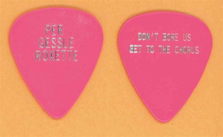 Roxette Per Gessle Vintage Guitar Pick - 1991 Joyride Tour
