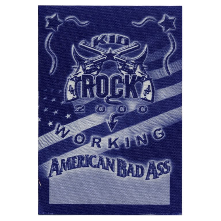 Kid Rock 2000 American Bad Ass Concert Tour Working Backstage Pass
