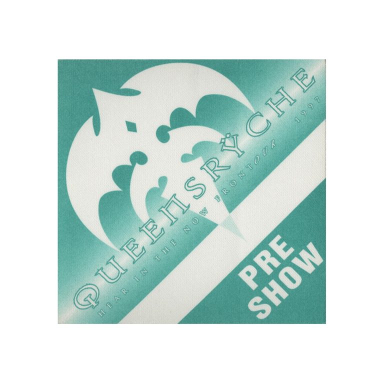 Queensryche 1997 Hear in the Now Frontier Concert Tour Preshow Backstage Pass