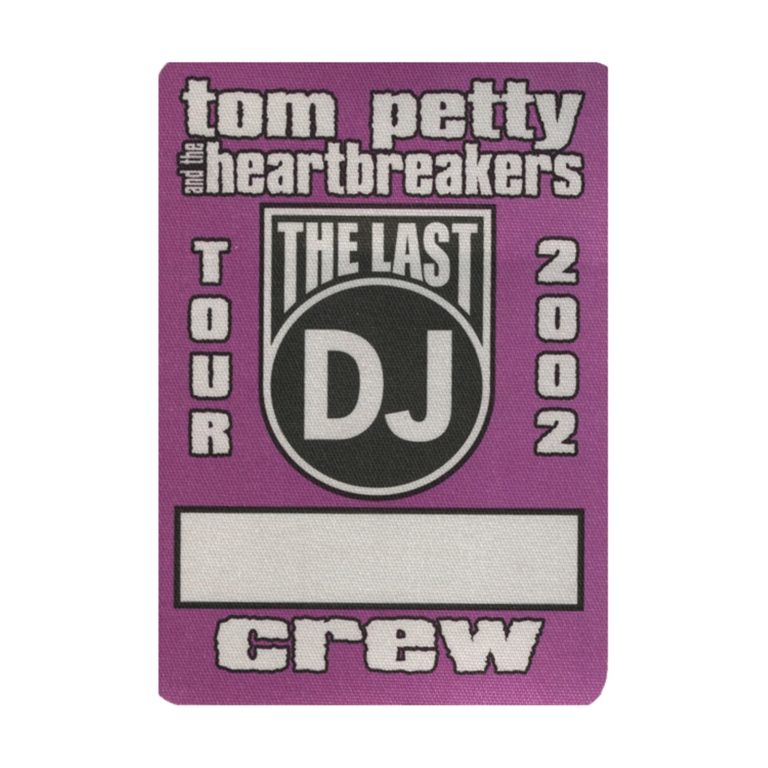 Tom Petty 2002 The Last DJ Concert Tour Crew Backstage Pass