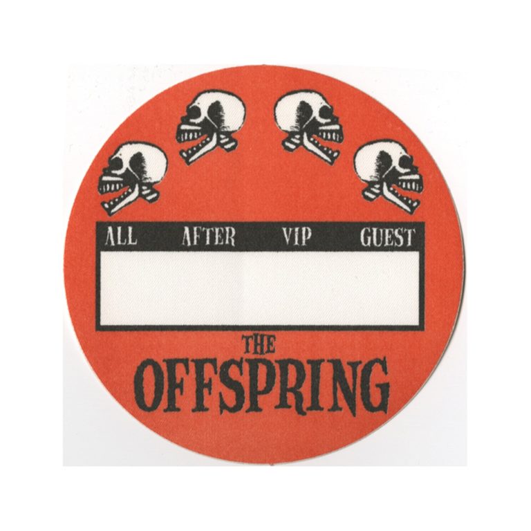 The Offspring 2003 Splinter Concert Tour All Access Backstage Pass