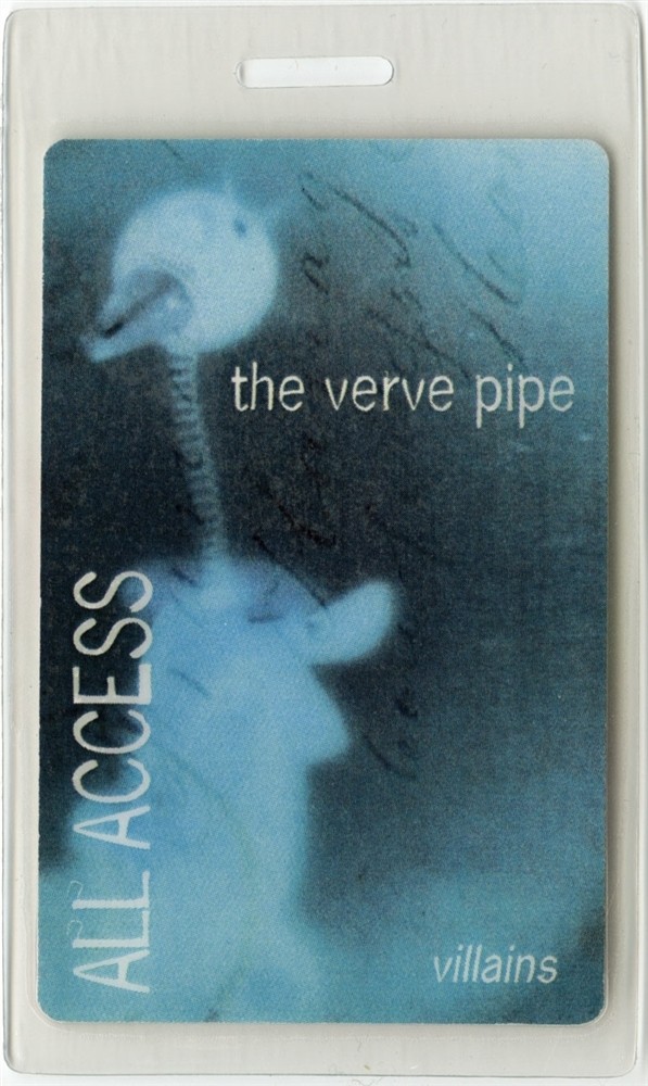 Verve Pipe 1996 Concert Laminated Backstage Pass Villians Tour AA