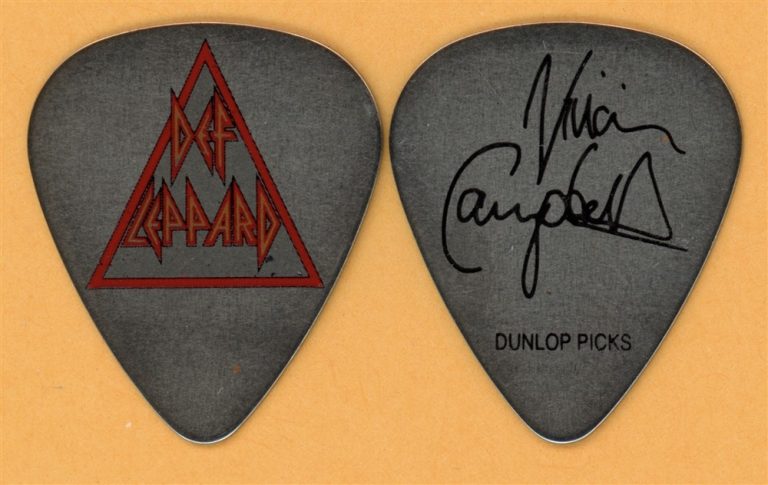 Def Leppard Vivian Campbell Steel Vintage Guitar Pick - 2006 Yeah! Tour