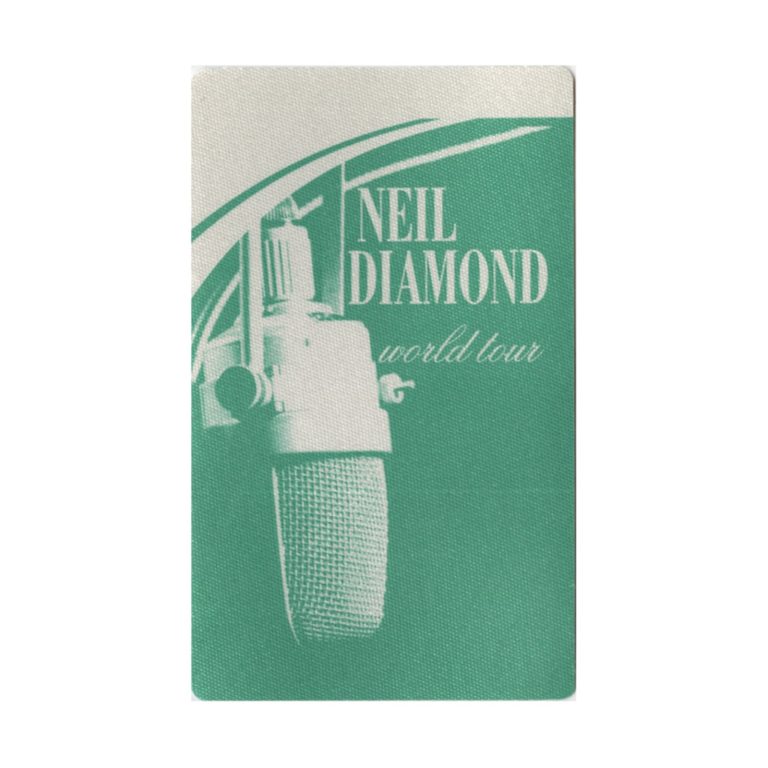 Neil Diamond 1999 Concert Tour Backstage Pass