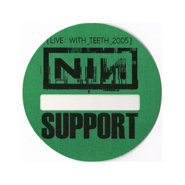 Nine Inch Nails 2005 Live: With Teeth Concert Tour Support Backstage Pass