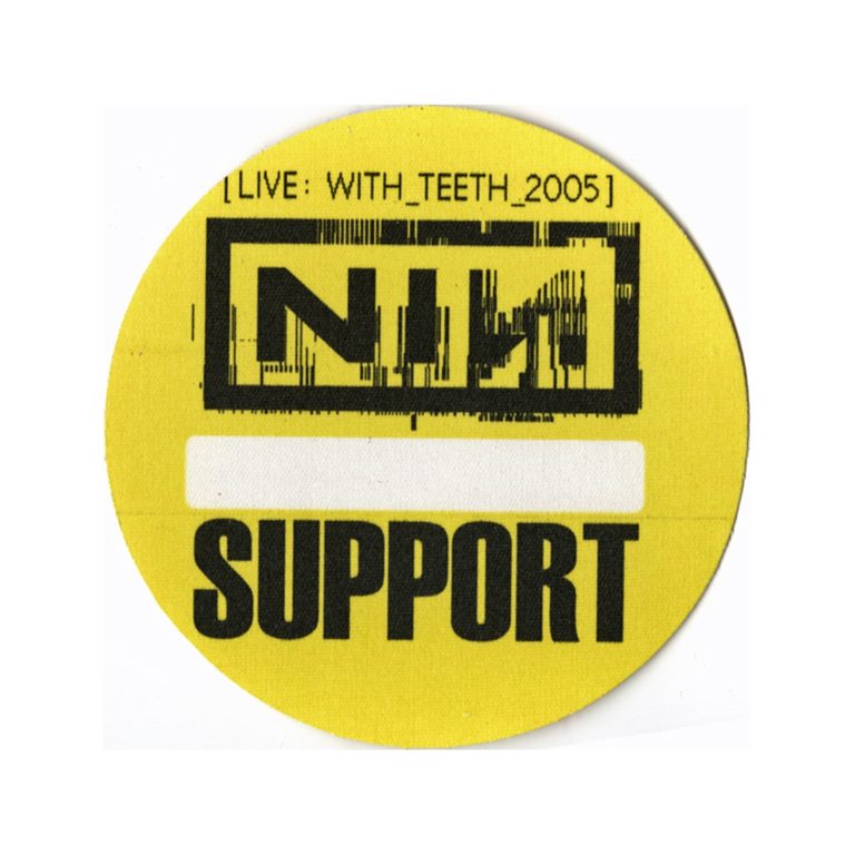 Nine Inch Nails 2005 Live: With Teeth Concert Tour Support Backstage Pass