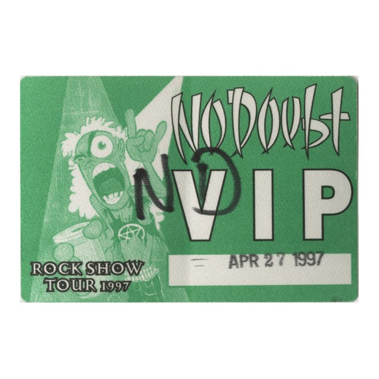 No Doubt 1997 Rock Show Concert Tour VIP Backstage Pass