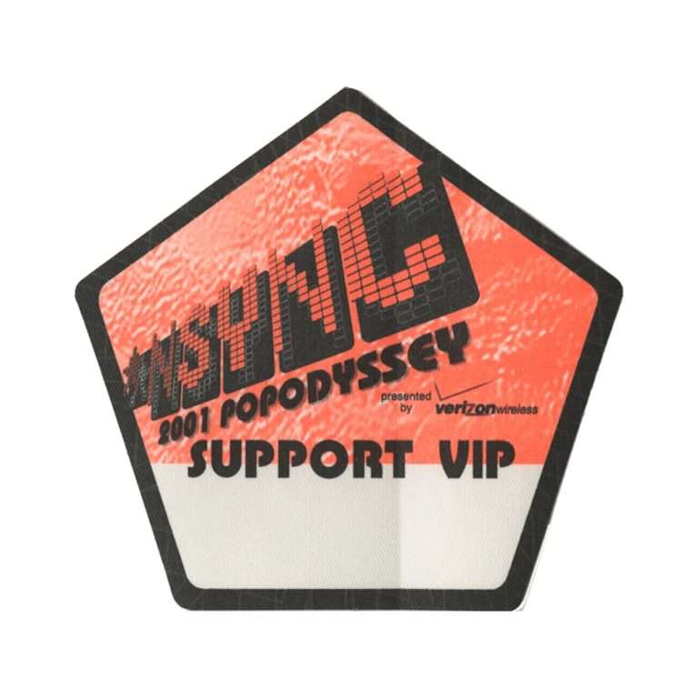 NSYNC 2001 Pop Odyssey Concert Tour Support VIP Backstage Pass