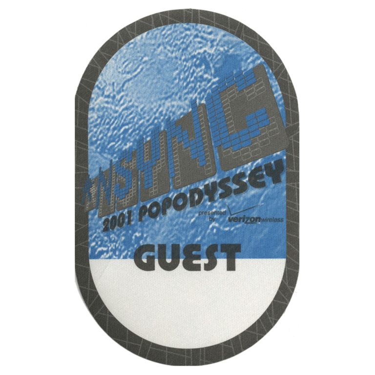 NSYNC 2001 Pop Odyssey Concert Tour Guest Backstage Pass