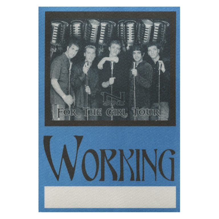 NSYNC 1997 For the Girl Concert Tour Working Backstage Pass