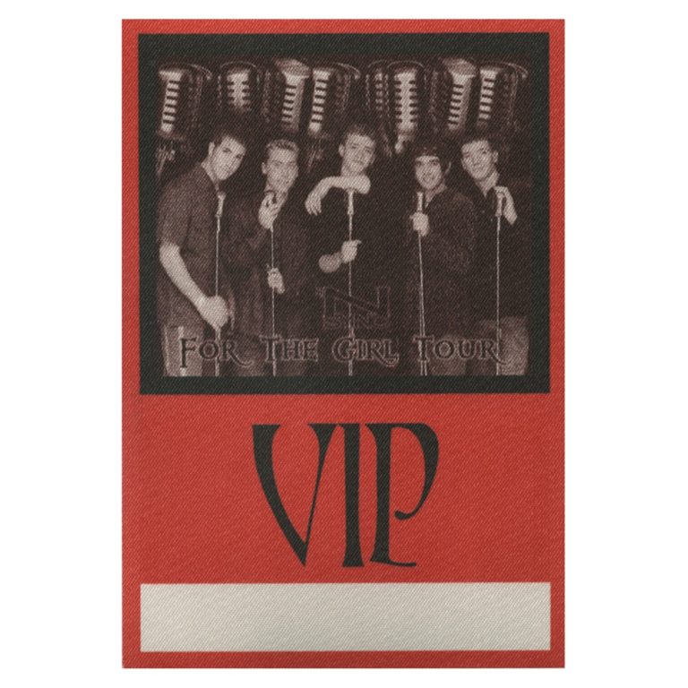 NSYNC 1997 For the Girl Concert Tour VIP Backstage Pass
