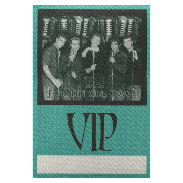 NSYNC 1997 For the Girl Concert Tour VIP Backstage Pass