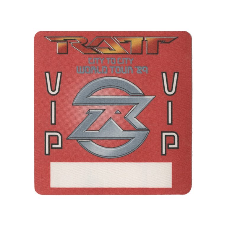 Ratt 1989 Reach For The Sky Concert Tour VIP Backstage Pass