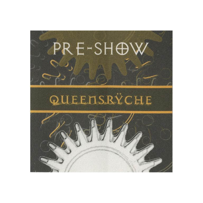 Queensryche 2000 Q2K Concert Tour Preshow Backstage Pass