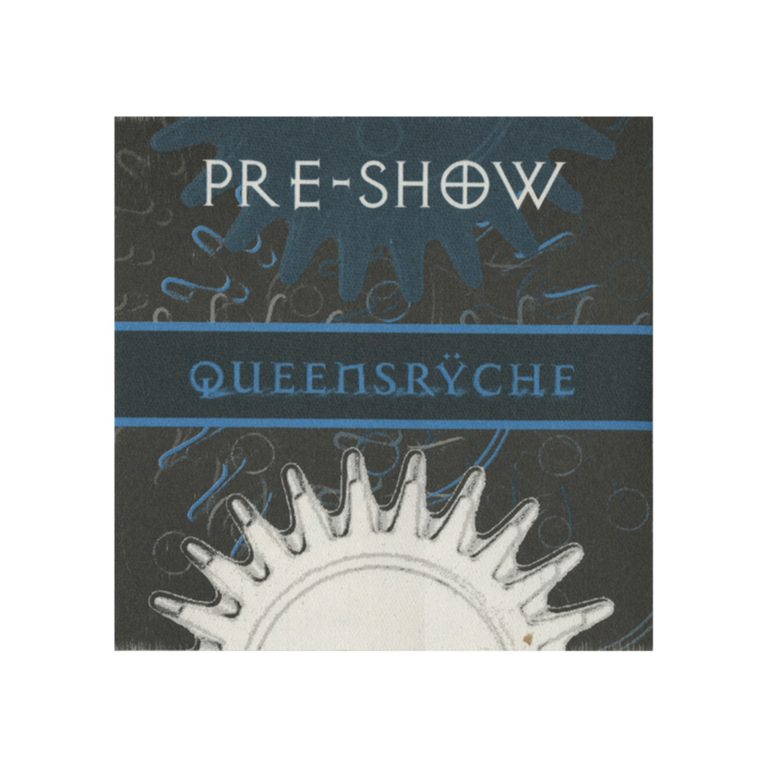 Queensryche 2000 Q2K Concert Tour Preshow Backstage Pass