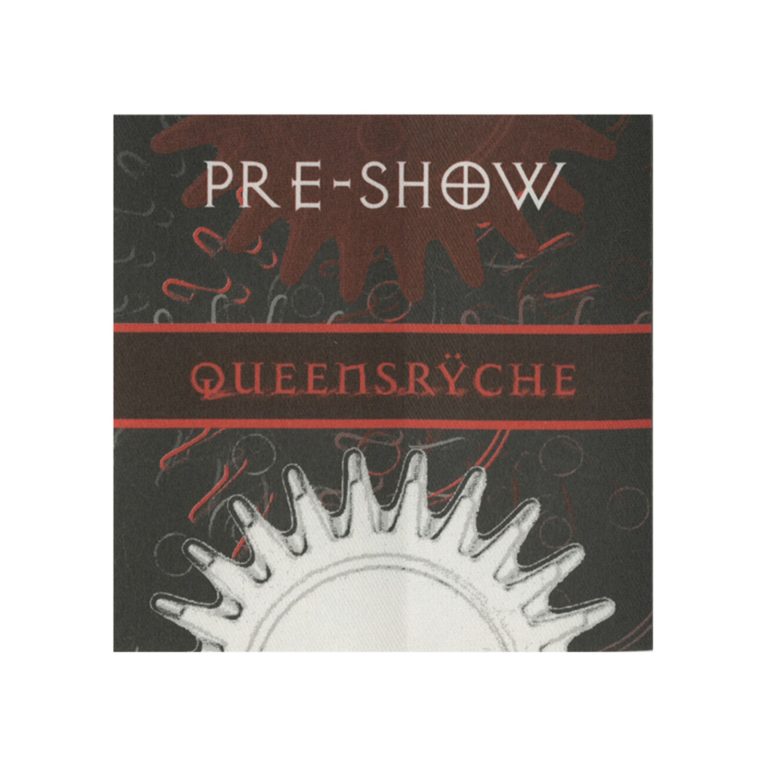 Queensryche 2000's Q2K Concert Tour Preshow Backstage Pass