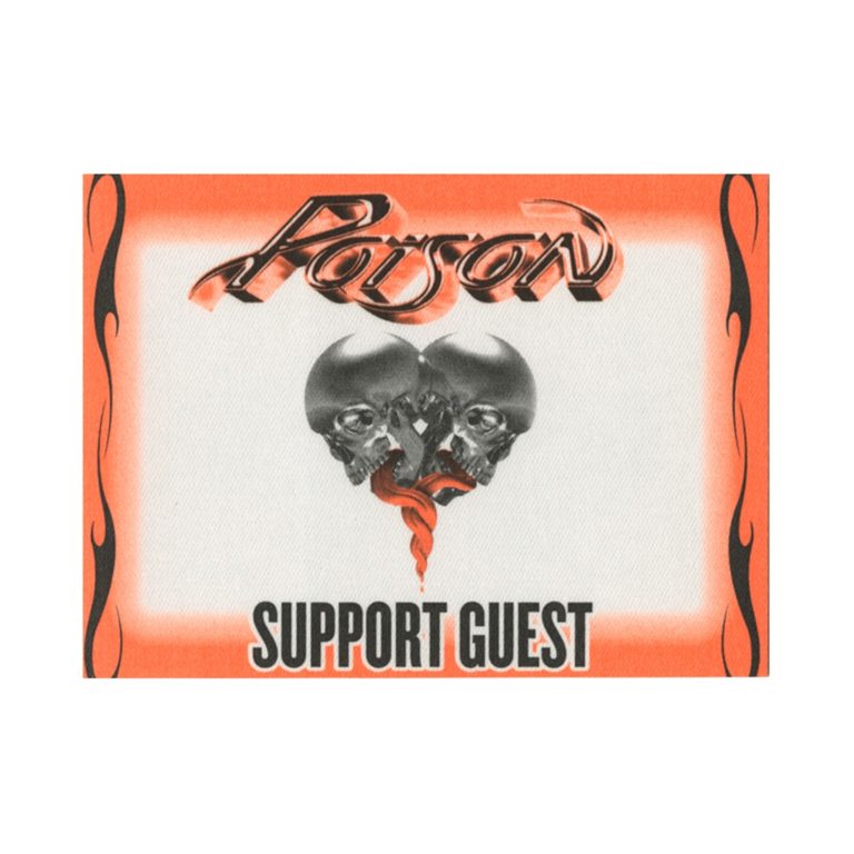 Poison 2008 Live, Raw & Uncut Concert Tour Support Guest Backstage Pass
