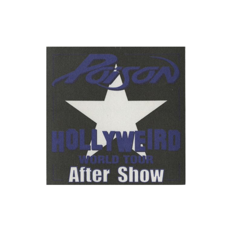Poison 2002 Hollyweird Concert Tour After Show Backstage Pass
