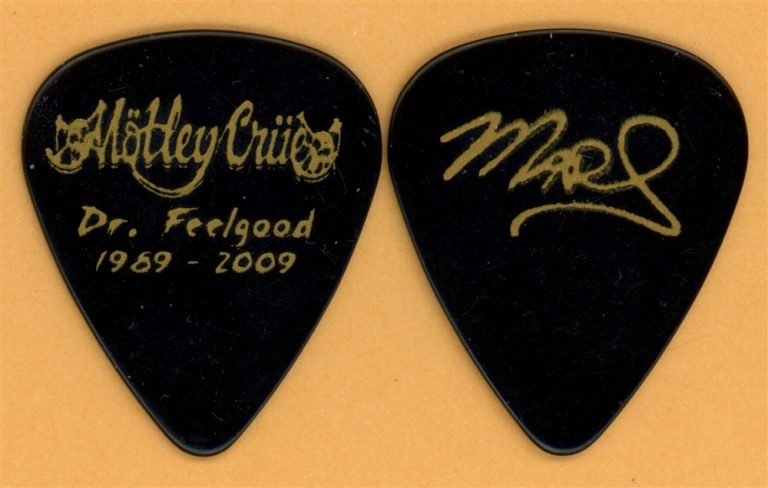 Motley Crue Mick Mars Vintage Guitar Pick - 2009 Dr. Feelgood 20th Tour