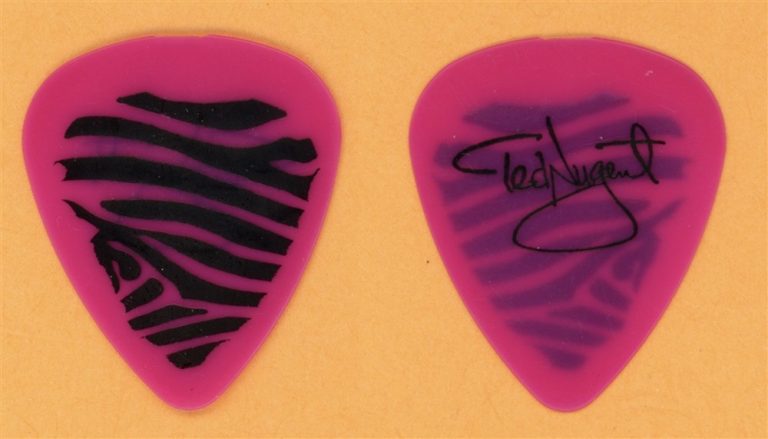 Ted Nugent Vintage Guitar Pick - 1988 Lick 'Em Tour