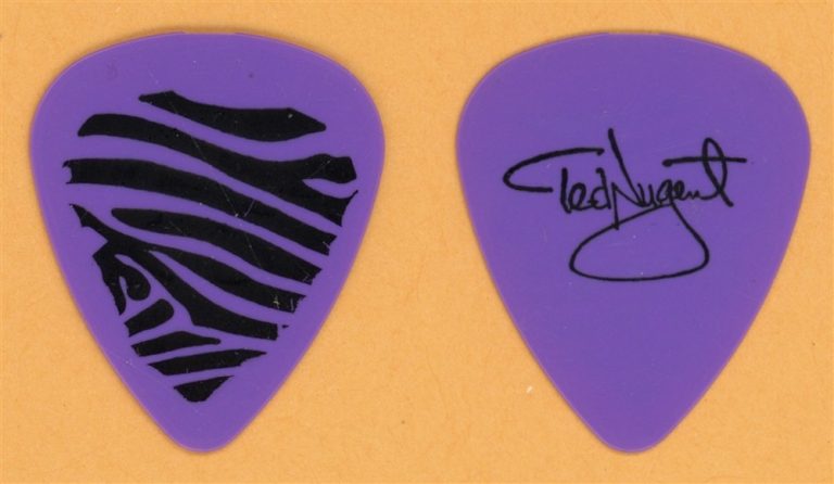 Ted Nugent Vintage Guitar Pick - 1988 Lick 'Em Tour
