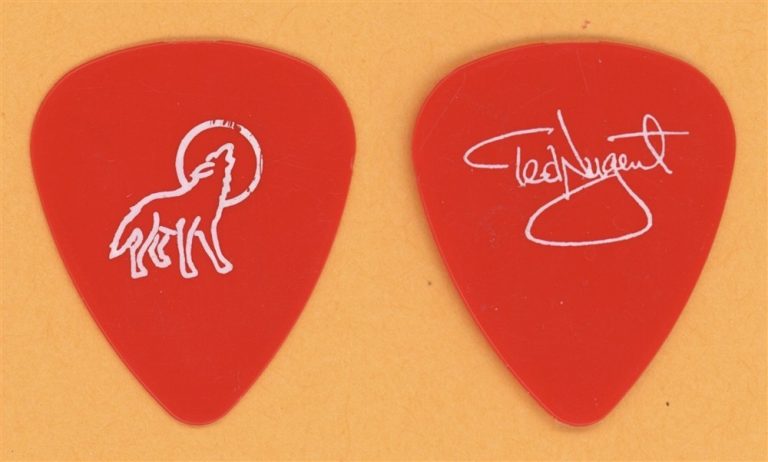 Ted Nugent Vintage Guitar Pick - 1988 Lick 'Em Tour