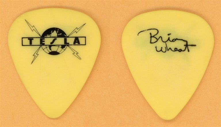 Tesla Brian Wheat Vintage Guitar Pick - 1991 Psychotic Supper Tour