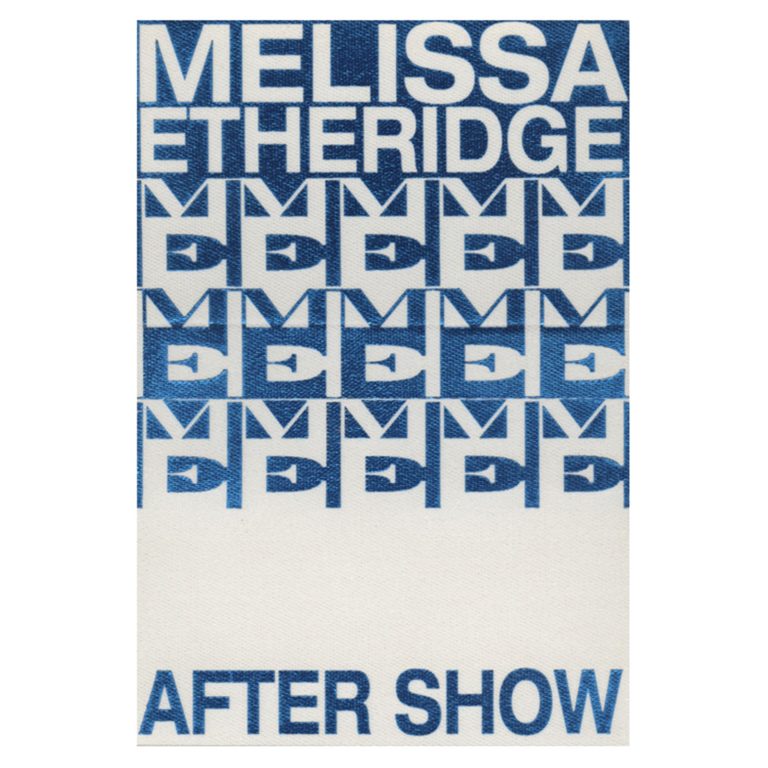 Melissa Etheridge 1992 Never Enough Concert Tour Aftershow Backstage Pass