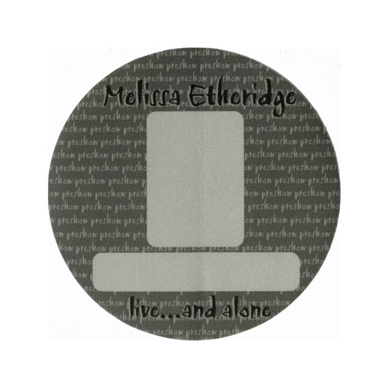 Melissa Etheridge 2002 Live... and Alone Concert Tour All Access Backstage Pass