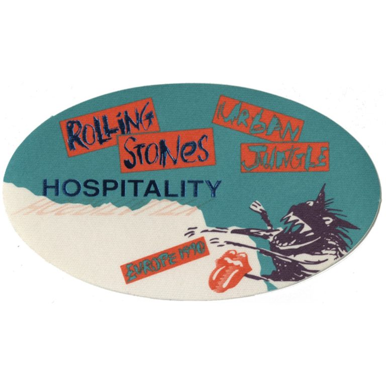 Rolling Stones 1990 Urban Jungle Concert Tour Hospitality Backstage Pass