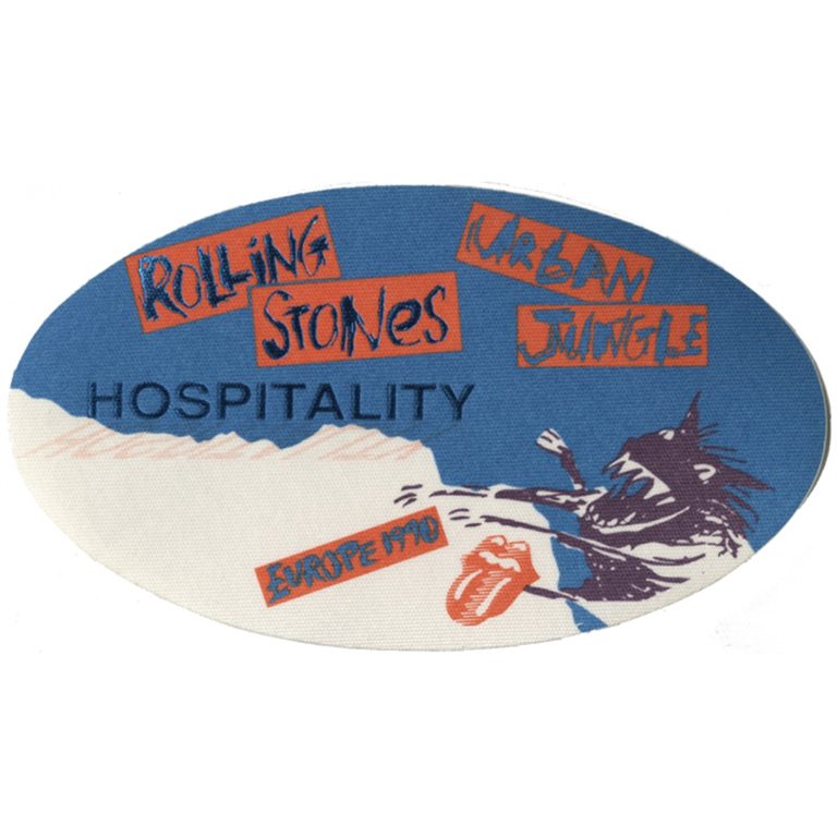 Rolling Stones 1990 Urban Jungle Concert Tour Hospitality Backstage Pass