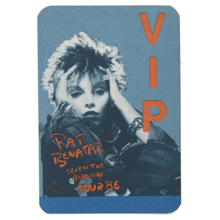 Pat Benatar 1986 Seven the Hard Way Concert Tour Vintage Band VIP Backstage Pass