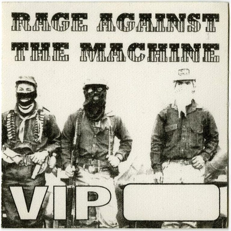 Rage Against The Machine 1996 Evil Empire Concert Tour VIP Backstage Pass