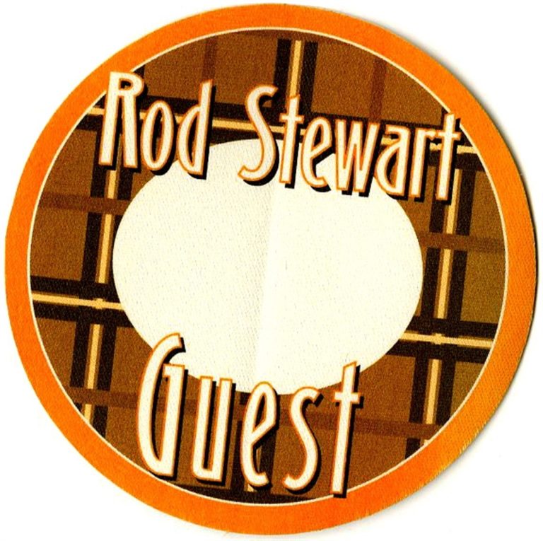 Rod Stewart 2002 The Great American Songbook Concert Tour Guest Backstage Pass