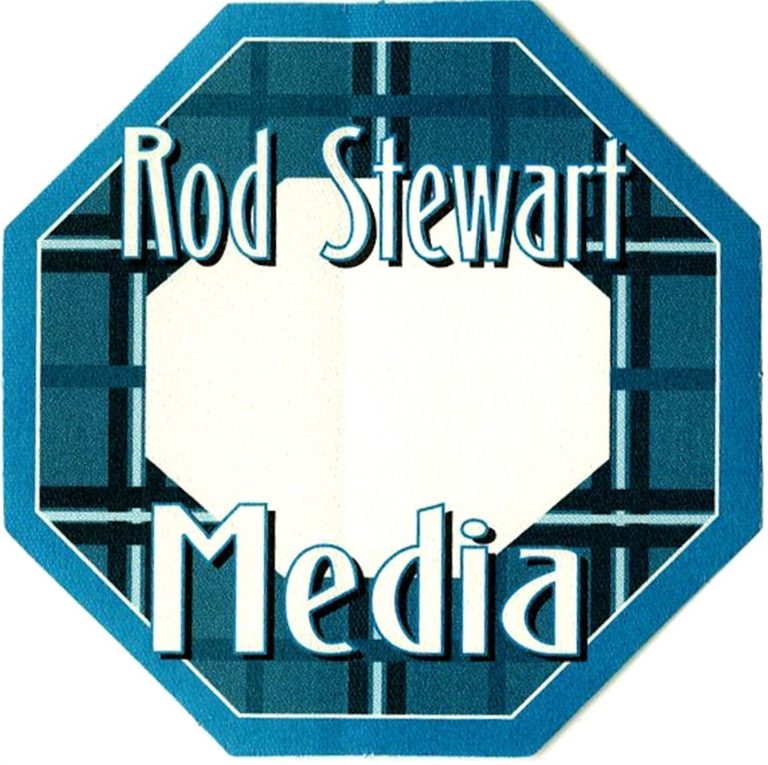 Rod Stewart 2002 The Great American Songbook Concert Tour Media Backstage Pass