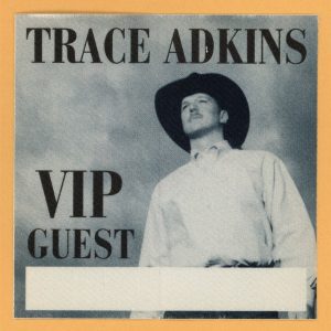 Trace Adkins 1997 Big Time Concert Tour VIP Guest Backstage Pass