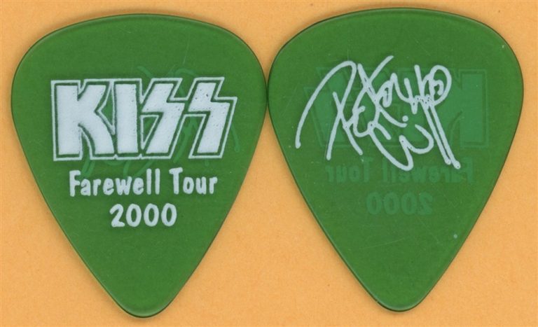 KISS Peter Criss Vintage Guitar Pick - 2000 Farewell Tour