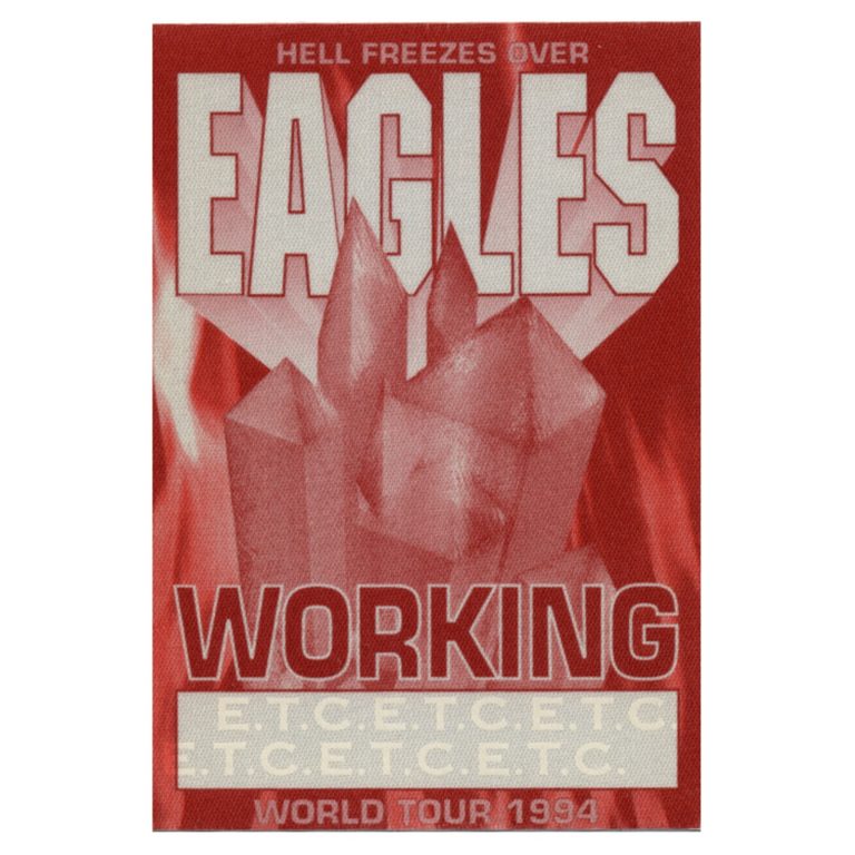 The Eagles 1994 Hell Freezes Over Concert Tour Working Backstage Pass