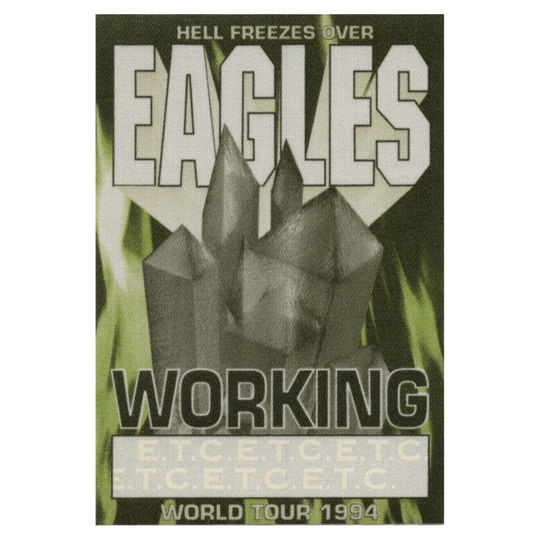 The Eagles 1994 Hell Freezes Over Concert Tour Working Backstage Pass