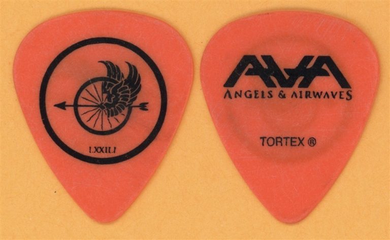 Angels & Airwaves Tom DeLonge Blink 182 Vintage Guitar Pick - 2010 Love Tour